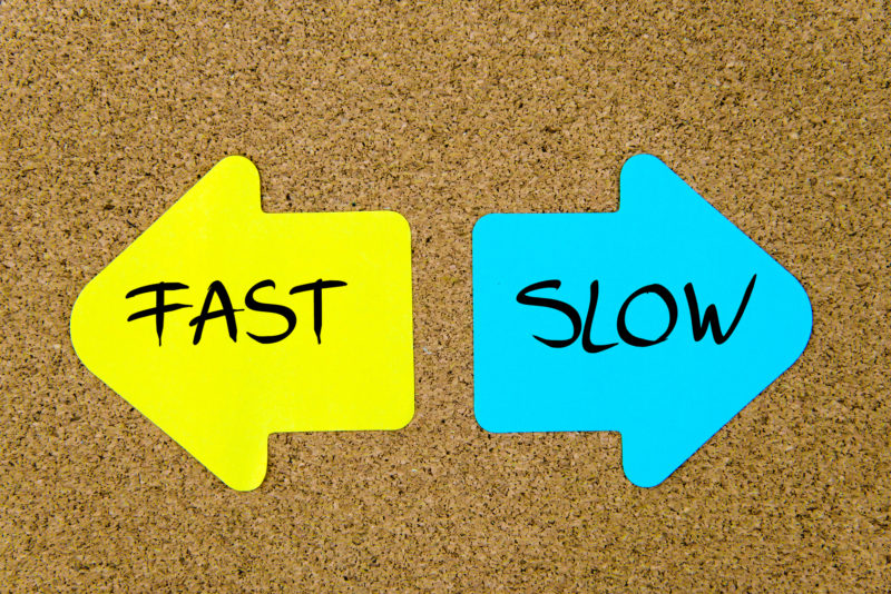 Message Fast versus Slow